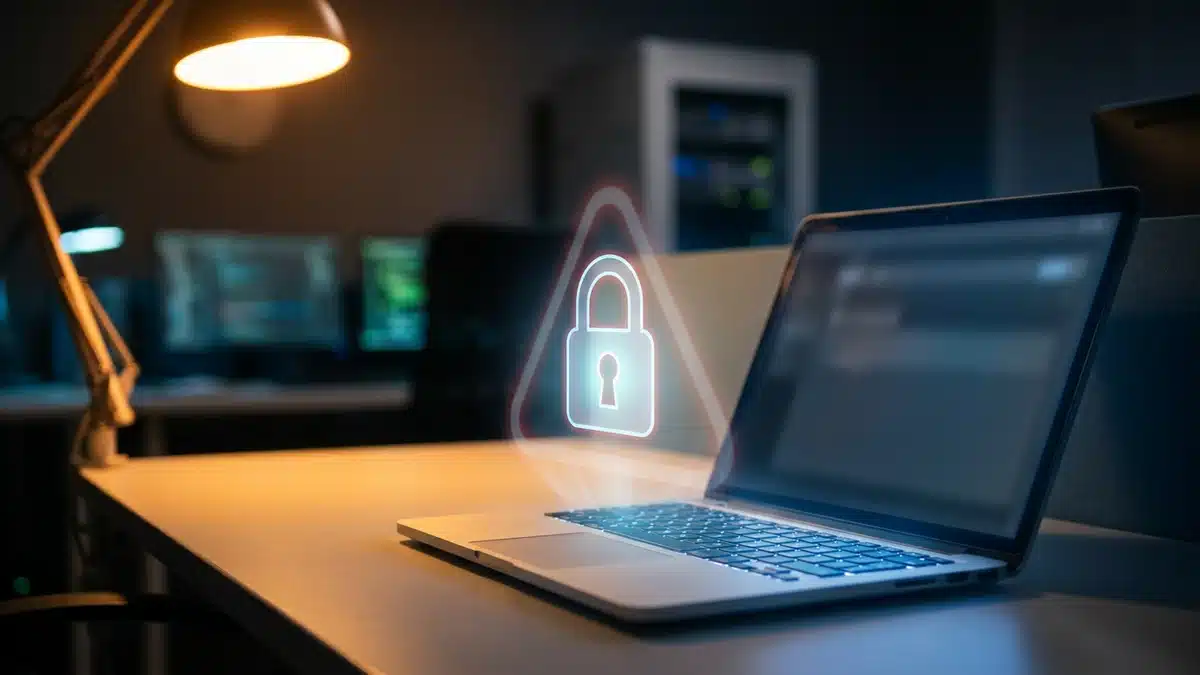 Biểu tượng khóa bảo mật cảnh báo rủi ro lộ khóa bí mật khi mất USB Token chữ ký số