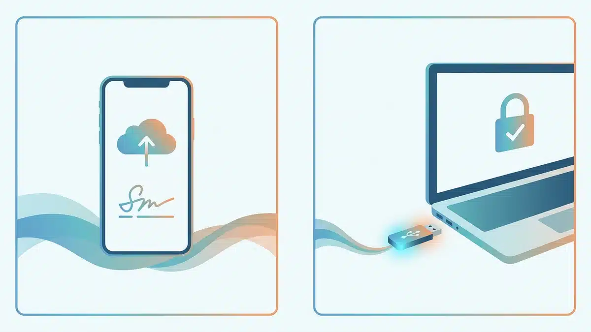 Infographic so sánh chữ ký số I-CA ký từ xa với USB Token truyền thống